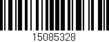 Código de barras (EAN, GTIN, SKU, ISBN): '15085328'