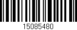 Código de barras (EAN, GTIN, SKU, ISBN): '15085480'