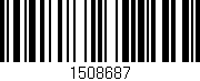 Código de barras (EAN, GTIN, SKU, ISBN): '1508687'