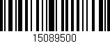Código de barras (EAN, GTIN, SKU, ISBN): '15089500'