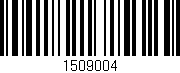 Código de barras (EAN, GTIN, SKU, ISBN): '1509004'