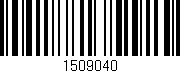 Código de barras (EAN, GTIN, SKU, ISBN): '1509040'