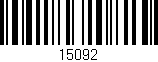 Código de barras (EAN, GTIN, SKU, ISBN): '15092'