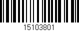 Código de barras (EAN, GTIN, SKU, ISBN): '15103801'