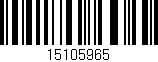 Código de barras (EAN, GTIN, SKU, ISBN): '15105965'