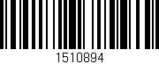 Código de barras (EAN, GTIN, SKU, ISBN): '1510894'