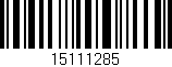 Código de barras (EAN, GTIN, SKU, ISBN): '15111285'