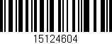 Código de barras (EAN, GTIN, SKU, ISBN): '15124604'