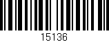 Código de barras (EAN, GTIN, SKU, ISBN): '15136'