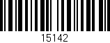 Código de barras (EAN, GTIN, SKU, ISBN): '15142'