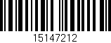 Código de barras (EAN, GTIN, SKU, ISBN): '15147212'