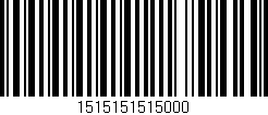 Código de barras (EAN, GTIN, SKU, ISBN): '1515151515000'