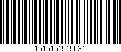 Código de barras (EAN, GTIN, SKU, ISBN): '1515151515031'