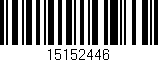 Código de barras (EAN, GTIN, SKU, ISBN): '15152446'