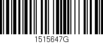 Código de barras (EAN, GTIN, SKU, ISBN): '1515647G'