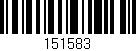 Código de barras (EAN, GTIN, SKU, ISBN): '151583'