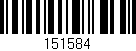 Código de barras (EAN, GTIN, SKU, ISBN): '151584'