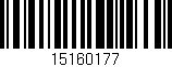 Código de barras (EAN, GTIN, SKU, ISBN): '15160177'