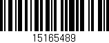 Código de barras (EAN, GTIN, SKU, ISBN): '15165489'