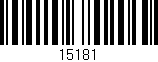 Código de barras (EAN, GTIN, SKU, ISBN): '15181'