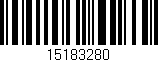 Código de barras (EAN, GTIN, SKU, ISBN): '15183280'