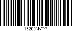 Código de barras (EAN, GTIN, SKU, ISBN): '15200NVPR'