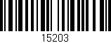 Código de barras (EAN, GTIN, SKU, ISBN): '15203'