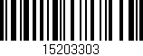 Código de barras (EAN, GTIN, SKU, ISBN): '15203303'