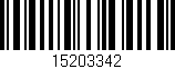Código de barras (EAN, GTIN, SKU, ISBN): '15203342'