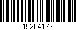 Código de barras (EAN, GTIN, SKU, ISBN): '15204179'