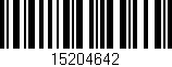 Código de barras (EAN, GTIN, SKU, ISBN): '15204642'