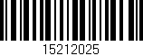 Código de barras (EAN, GTIN, SKU, ISBN): '15212025'
