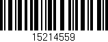 Código de barras (EAN, GTIN, SKU, ISBN): '15214559'