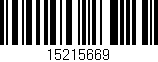 Código de barras (EAN, GTIN, SKU, ISBN): '15215669'