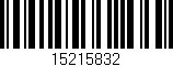 Código de barras (EAN, GTIN, SKU, ISBN): '15215832'