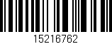 Código de barras (EAN, GTIN, SKU, ISBN): '15216762'