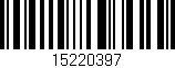 Código de barras (EAN, GTIN, SKU, ISBN): '15220397'