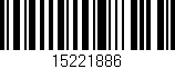 Código de barras (EAN, GTIN, SKU, ISBN): '15221886'