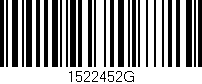 Código de barras (EAN, GTIN, SKU, ISBN): '1522452G'
