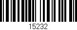 Código de barras (EAN, GTIN, SKU, ISBN): '15232'