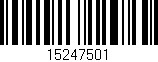 Código de barras (EAN, GTIN, SKU, ISBN): '15247501'