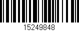 Código de barras (EAN, GTIN, SKU, ISBN): '15249848'