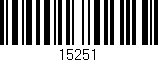 Código de barras (EAN, GTIN, SKU, ISBN): '15251'
