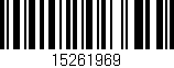 Código de barras (EAN, GTIN, SKU, ISBN): '15261969'