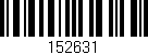 Código de barras (EAN, GTIN, SKU, ISBN): '152631'