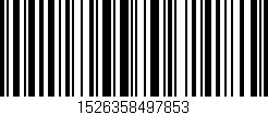 Código de barras (EAN, GTIN, SKU, ISBN): '1526358497853'