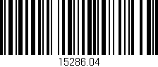 Código de barras (EAN, GTIN, SKU, ISBN): '15286.04'