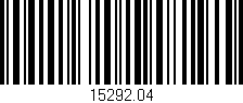 Código de barras (EAN, GTIN, SKU, ISBN): '15292.04'