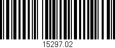 Código de barras (EAN, GTIN, SKU, ISBN): '15297.02'