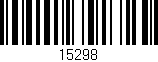 Código de barras (EAN, GTIN, SKU, ISBN): '15298'